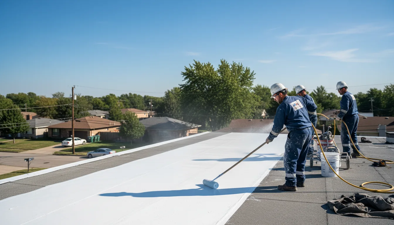 Commercial roof coating in Dover, NC near me